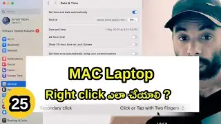 #macbook Mac Tutorial For Beginners In Telugu || Why right click doesn't work in Mac || Chapter 25