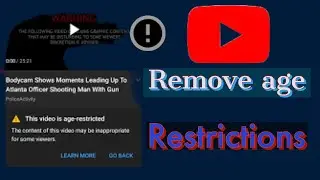 HOW TO REMOVE AGE RESTRICTION ON YOUTUBE MOBILE APP 2022||YOUTUBE SETTINGS AGE RESTRICTED.