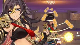 Dehya: Fiery Lioness 100% - Genshin Impact Drumalong/Ballads of Breeze Rhythm game