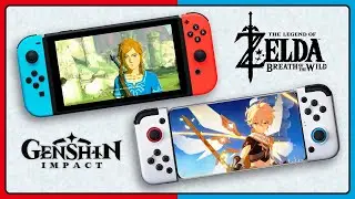 ¡¡GENSHIN IMPACT VS ZELDA!! 🔥 Versión Nintendo Switch y Mando Android JoyCon (GameSir X2)