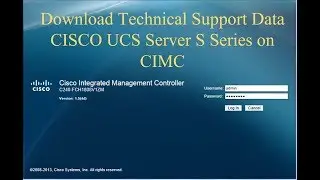 Quickly download Technical Support Data in CISCO UCS