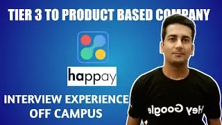 How I Got Into Happay OFF-Campus? | SDE 1 | Referral | Interview Experience | Shubham Chhimpa