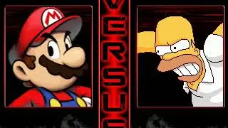 M.U.G.E.N: Super Mario Vs Homer Simpson