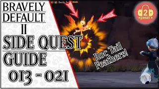 Bravely Default II | SIDE QUEST WALKTHROUGH (013 - 021) | Roc Tail Feathers and Lunch Deliveries!
