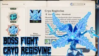 Boss Fight Cryo Regisvine - Genshin Impact #genshinimpact #cryoregisvine #hoyoverse #hypostasis