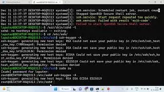 ssh.service: Failed with result 'exit-code' WSL systemd