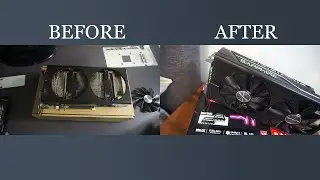 Cleaning a really dusty graphics card (Radeon RX580 8GB)