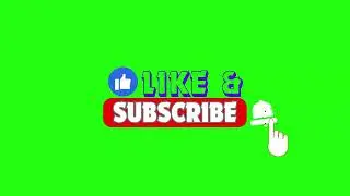 Green Screen Subscribe Button (No Copyright)TOP YOUTUBE, FACEBOOK AND INSTAGRAM GREEN SCREEN