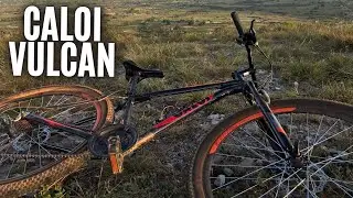 TRILHA COM BICICLETA CALOI VULCAN ARO 29