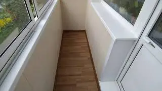 Отделка балкона,сушка для белья...