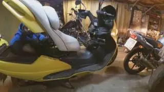 Suzuki an250 skywave burgman после замены грузиков и манифольда scooter скутер