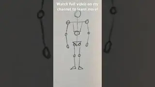 Body Structure Base Sketch✍️ #youtubeshorts #shorts #sketch #tutorial #drawingtutorial