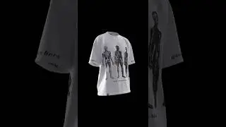 3D knitting T-Shirt mockup tutorial #streetwear #clothingbrand #blender #photoshop
