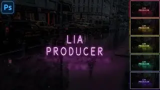 CREATE A GLOWING NEON TEXT EFFECT ON STREET - PHOTOSHOP TUTORIAL