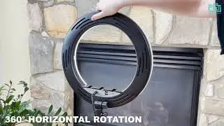 Foto&Tech LED 14" Foldable Selfie Ring Light with Stand & Remote