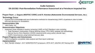 Post-Remediation Performance Assessment at DoD’s Petroleum Impacted Sites