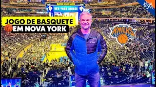 🏀 Como é um JOGO DE BASQUETE DA NBA dos Knicks em Nova York