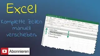 Excel Zeilen manuell verschieben