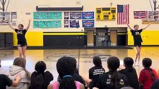 CLMS Cheer Cheerleading practice tryout, Mock Tryouts 2024