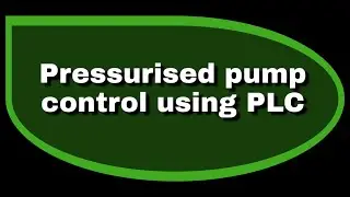 Pressure pump control using PLC ( part 1) | Ladder diagram for pump control with timers