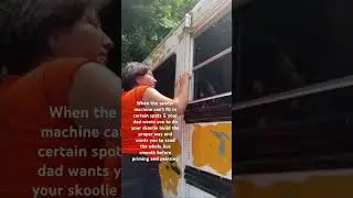 Skoolie conversion the “proper” way 😫 #sandingmachine #skoolielife #skoolieconversion