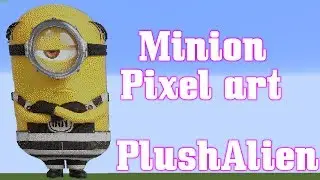 Minecraft Pixel Art SpeedBuild | Minion
