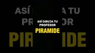 🔴 Como Dibujar una PIRÁMIDE Facil 🔥 Dibujo Sencillo #shorts  #short