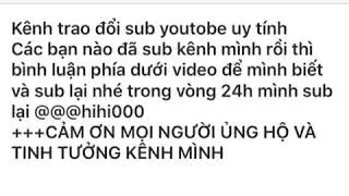 Sub đăng ký kênh qua lại yotobe