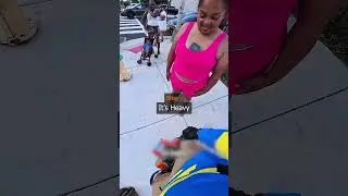 Biker Let Woman Ride His One Wheel Bike 😱 Credit 