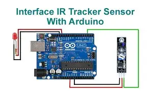 Interface IR Tracker Sensor With Arduino With Code & Circuit || Proteus Simulation