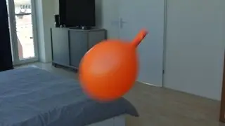 Balloon flying through the air sound effect stereo HQ 96kHz