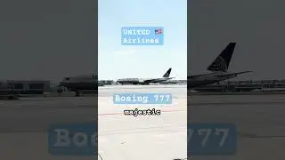 majestic ✈️ BOEING 777🇺🇸UNITED Airlines while Taxiing 😍 Do YOU Like this❓Comment BELOW👇 #shorts