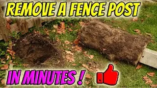 The EASIEST Way to Remove a Fence Post (IN UNDER 5 MINUTES !)