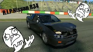 DESTROYING A NISSAN R34!!! Real Racing 3