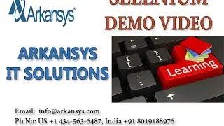 Selenium  ONLINE TRAINING | Selenium TRAINING VIDEOS | Selenium DEMO OVERVIEW