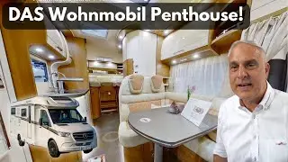 So cheap! The motorhome penthouse: Mercedes Carthago 2023 T 143 LE. Only 100.000 €. Crazy