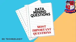DATA MINING MCQ | GATE| ISRO | CS/IT EXAMS | GTU AND OTHER UNIVERSITY |EXAM PREPARATION