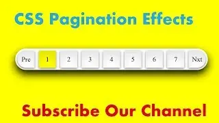 CSS Pagination UI Design / W Tutorials