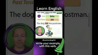 Past Tense of BITE in English + Example sentence ✅ Learn English Grammar