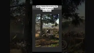 Photoshop Ai completes: Days Gone Cover Art [Generative Fill]  