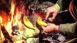 Bushcraft Recipe - Maple Rum Bananas | Backcountry Cooking