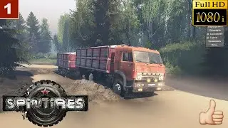 Spintires 03.03.16 Обзор мода Камаз 5320 Карта ПОЛИГОН