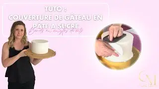 TUTO : Comment recouvrir un gâteau en pâte à sucre avec des bords en angles droits