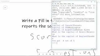Making a Quiz in Python
