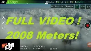 Boosted 4w Nanosync modded Dji mavic high altitude 2008 meters ! Full Video