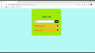 Todo list App || Using HTML  || CSS ||JAVASCRIPT #viral #computerscience #trending @itowngameplay