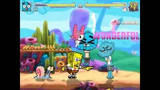 MUGEN: Gumball and Nicole VS SpongeBob and My Melody