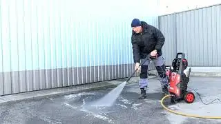 Мойка высокого давления Quattro Elementi Napoli 160 Turbo в работе