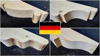 Perfekte verzierte Sparrenköpfe an Holzbalken mit einer Stichsäge erzielen