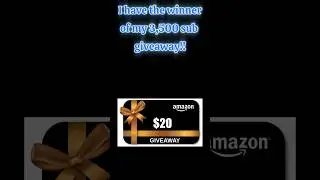 The Winner For The Amazon Gift Card Giveaway!!!  #giveaway #contest